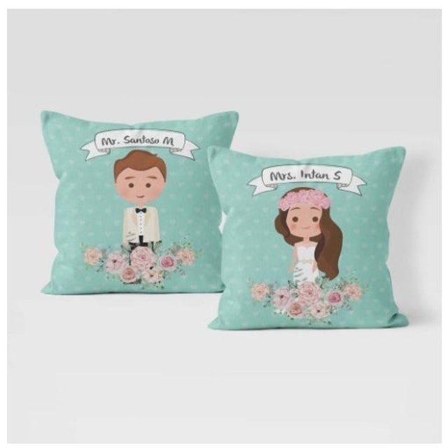 Bantal Custom Wedding Couple Series 1